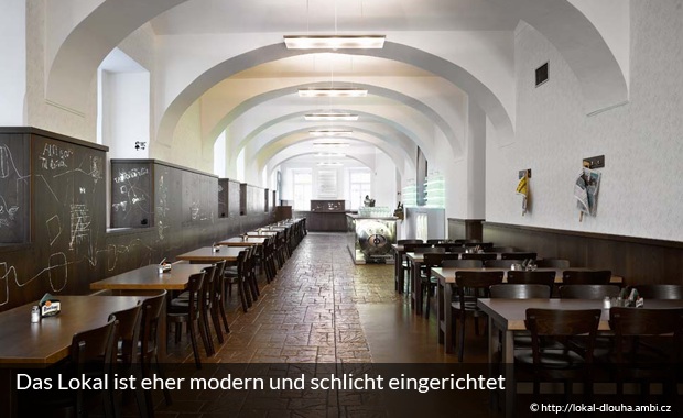 Lokal in Prag - eine moderne Bierstube