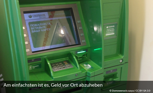 Bankomat in Russland