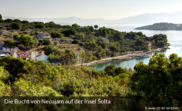 Versteckte Bucht auf der Insel Šolta