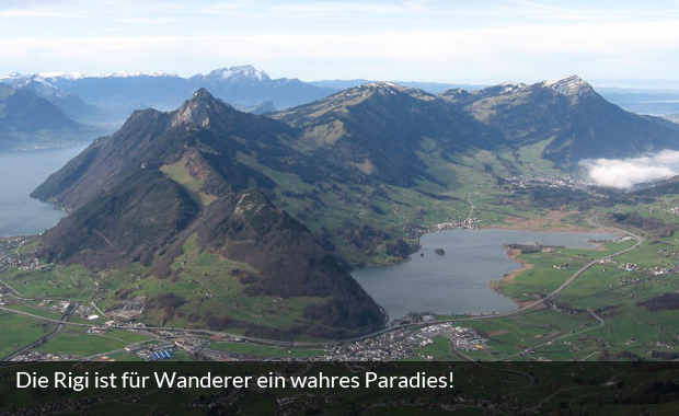 Blick auf die Rigi in der Schweiz