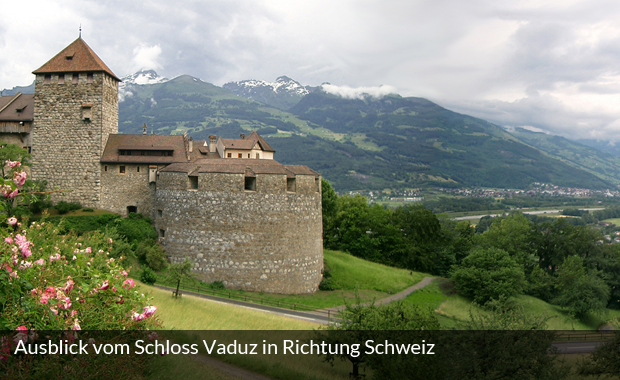 Ausblick vom Schloss Vaduz
