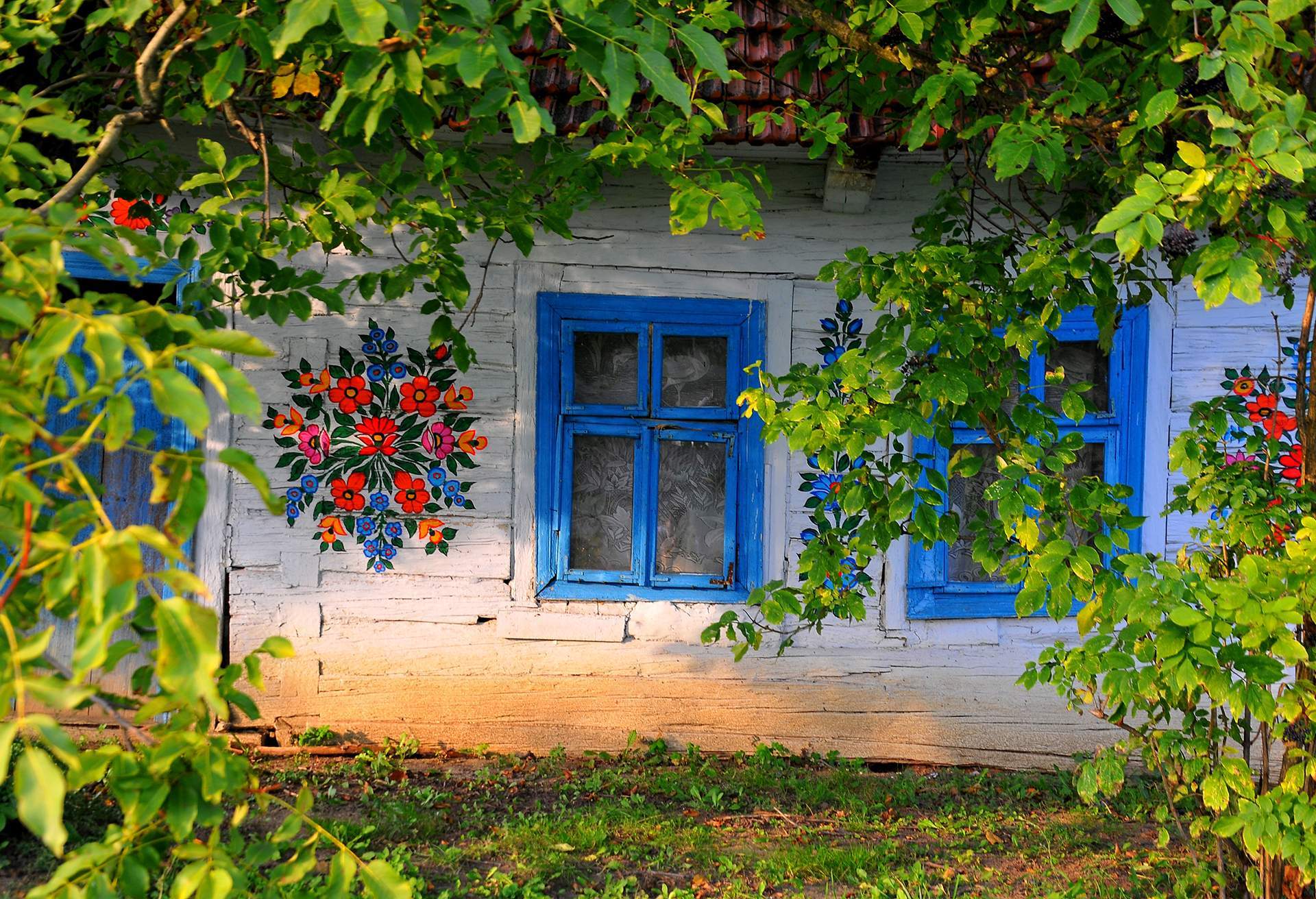 painted village of Zalipie, Poland